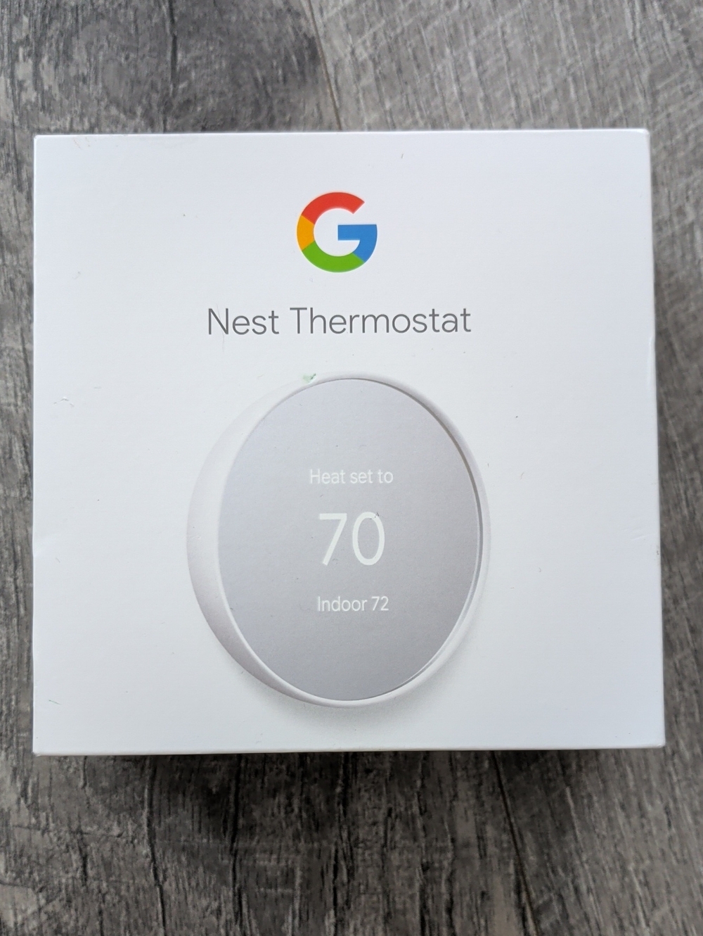 Google Nest Thermostat Programmable Smart WiFi G4CVZ Snow GA01334-US White